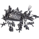 El Sueño de los Amantes / Ceramics Black Clay Mexican Folk Art