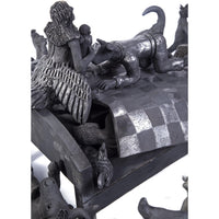 El Sueño de los Amantes / Ceramics Black Clay Mexican Folk Art