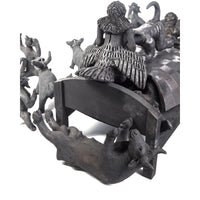 El Sueño de los Amantes / Ceramics Black Clay Mexican Folk Art