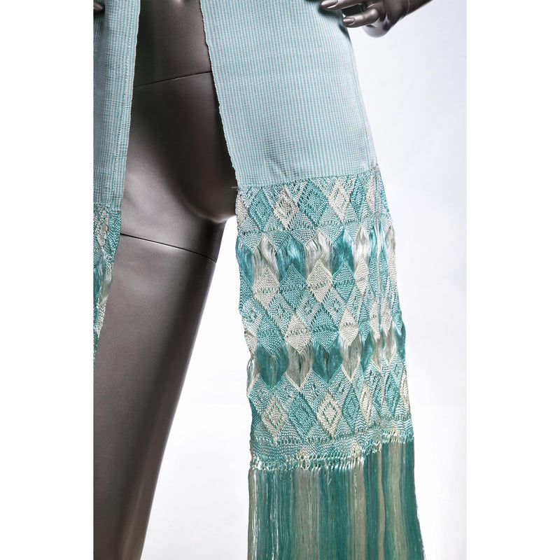 Rebozo Turquesa / Textiles Mexican Folk Art Shawl