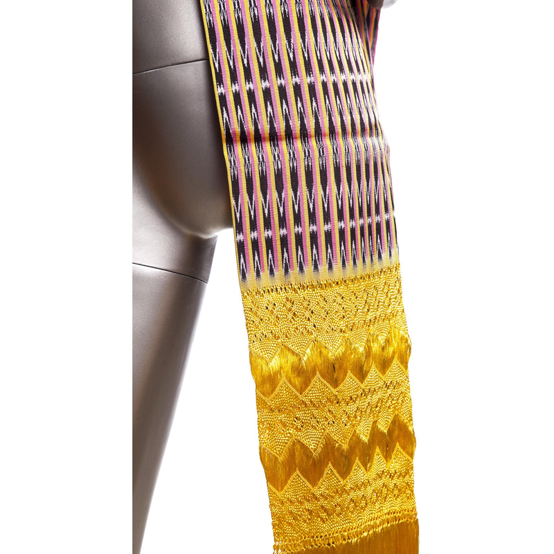 Rebozo Amarillo / Textiles Mexican Folk Art Shawl
