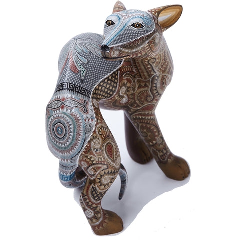 Perro / Woodcarving Alebrije Mexican Folk Art Sculpture