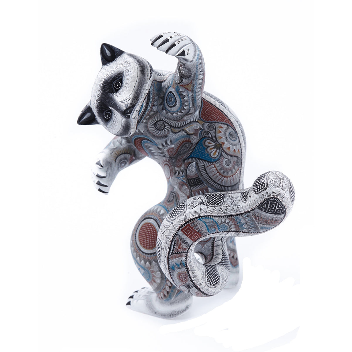 Mapache / Woodcarving Alebrije Mexican Folk Art Sculpture
