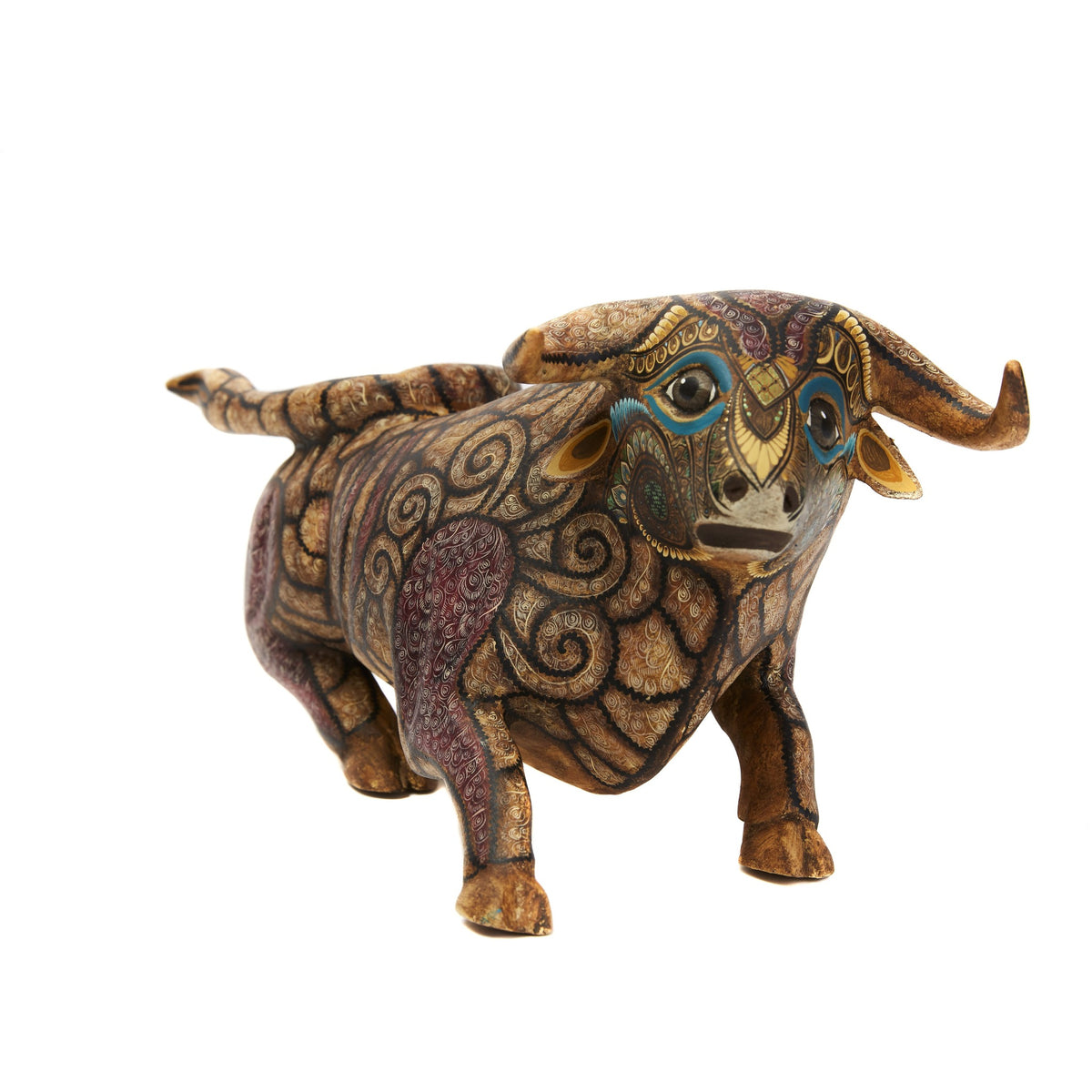 Toro Asombrado - Bull Alebrije - Mexican Folk Art | Cactus Fine Art