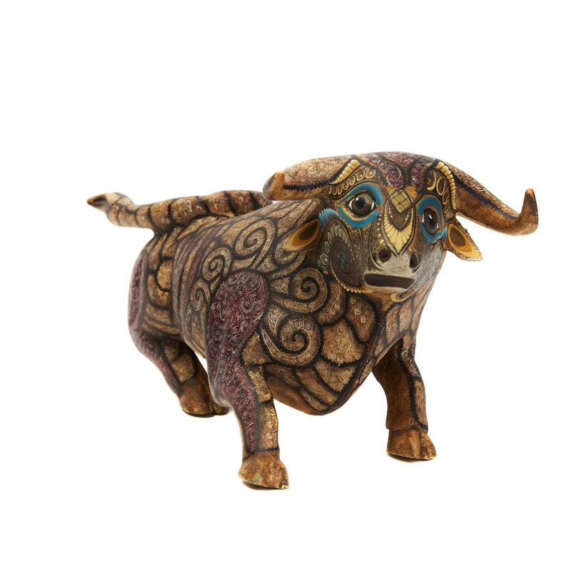 Toro Asombrado - Bull Alebrije - Mexican Folk Art | Cactus Fine Art