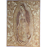 Virgen de Guadalupe - Natural Straw - Mexican Fine Art | Cactus Fine Art
