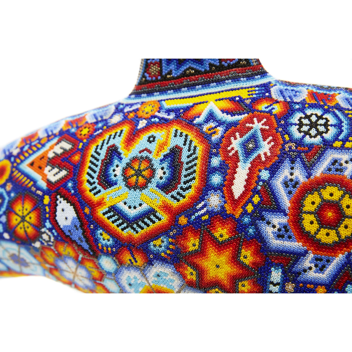 Vaquita Marina - Sea cow - Hand Beaded - Mexican Huichol Art - Mexican Folk Art | Cactus Fine Art