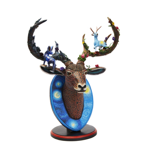 Historia de Venados - Deers Alebrije - Mexican Folk Art | Cactus Fine Art