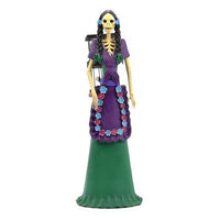 Catrina Vendedora de Aves / Mexican Folk Art Sculpture Featherwork and Ceramics