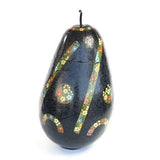 Costurero negro rayado / Lacquer Mexican Folk Art