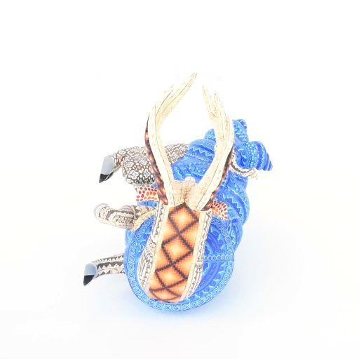 Fusion Caracol-Venado / Woodcarving Alebrije Mexican Folk Art Sculpture