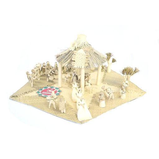 Nacimiento tejido en palma / Vegetable Fibers Mexican Folk Art Sculpture Nativity