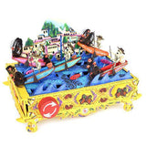 Pescadores en Dia de Muertos / Mexican Mechanical Folk Art Carton Sculpture