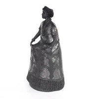 Traje Tehuantepec-Oaxaca / Ceramics Black Clay Mexican Folk Art