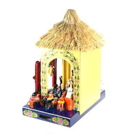 Nacimiento Temalacatzingo / Woodcarving Lacquer Mexican Folk Art Nativity