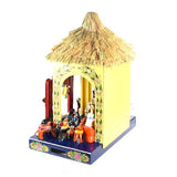 Nacimiento Temalacatzingo / Woodcarving Lacquer Mexican Folk Art Nativity