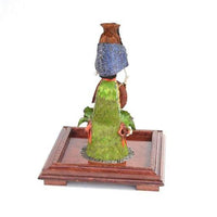 Catrina Vendedora / Mexican Folk Art Sculpture Featherwork and Ceramics
