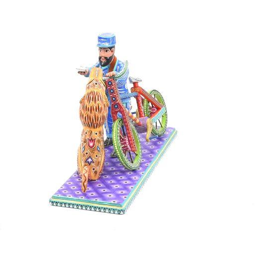 Cartero / Woodcarving Mexican Folk Art Sculpture