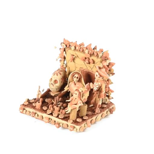 Altar de Muertos / Ceramics Mexican Folk Art Miniature
