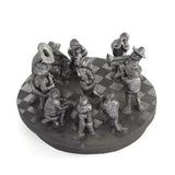 La Fiesta / Ceramics Black Clay Mexican Folk Art