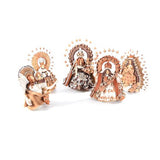 5 Virgenes / Ceramics Mexican Folk Art Clay