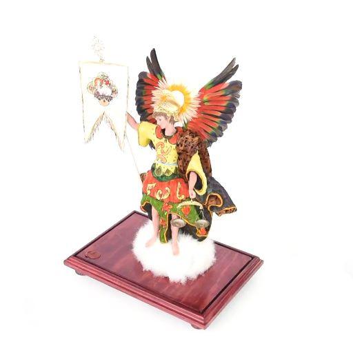 San Miguel Arcangel / Wax Sculpture Mexican Folk Art