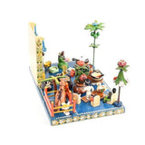Cocinando / Woodcarving Lacquer Mexican Folk Art