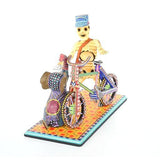 Cartero Calavera / Woodcarving Mexican Folk Art Sculpture