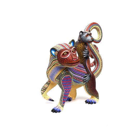Madre e Hijo / Woodcarving Alebrije Mexican Folk Art Sculpture