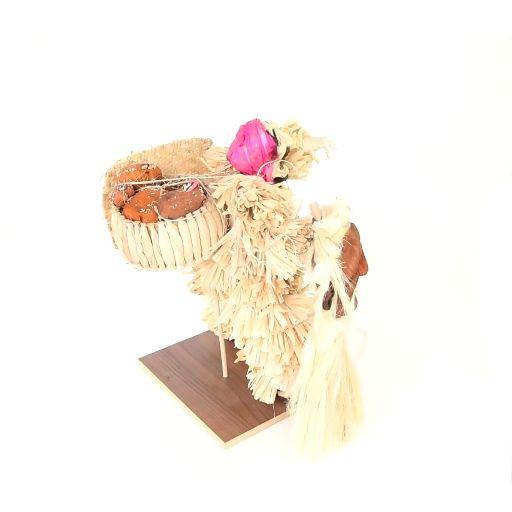 Viejon / Vegetable Fibers Mexican Folk Art Corn Leaf Sculpture