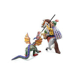 San Jorge / Woodcarving Mexican Folk Art Sculpture