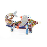 El Avion de Guerrero / Woodcarving Lacquer Mexican Folk Art