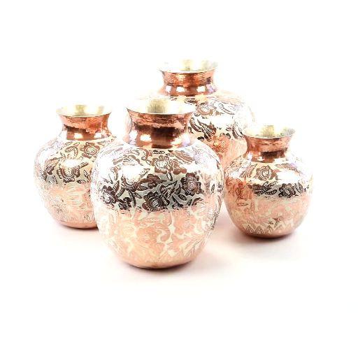 4 Vasijas / Copper Mexican Folk Art