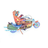 La Vuelta al Mundo / Woodcarving Alebrije Mexican Folk Art Sculpture