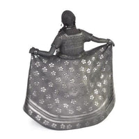 Mujer Huajuapan de Leon-Oaxaca / Ceramics Black Clay Mexican Folk Art